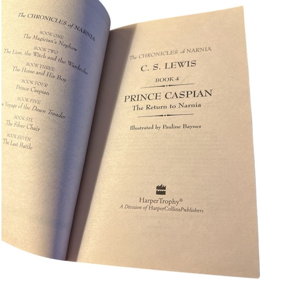 The Chronicles of Narnia Prince Caspian by C.S. Lewis Paperback book kids adults - Picture 3 of 11